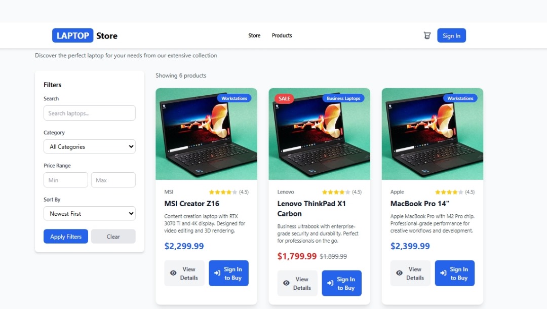 Screenshot of Project One showing the main interface